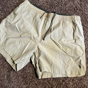 Mens Polo Sport Ralph Lauren Drawstring Shorts Size XL Khaki